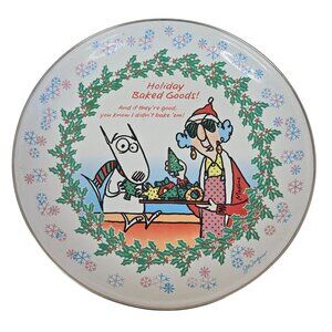 Vintage Maxine Holiday Baked Goods Plate Platter Tray Wagner